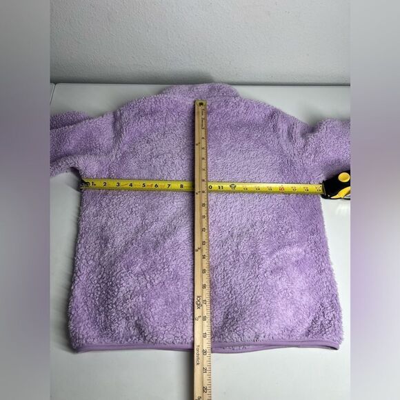 Uniqlo Purple Shaggy Fuzzy Kids Jacket Size 11-12 - Picture 6 of 8